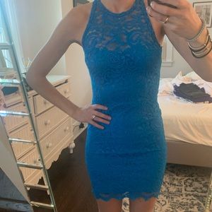 Bright blue tight Gilbergilmore Intermix dress S
